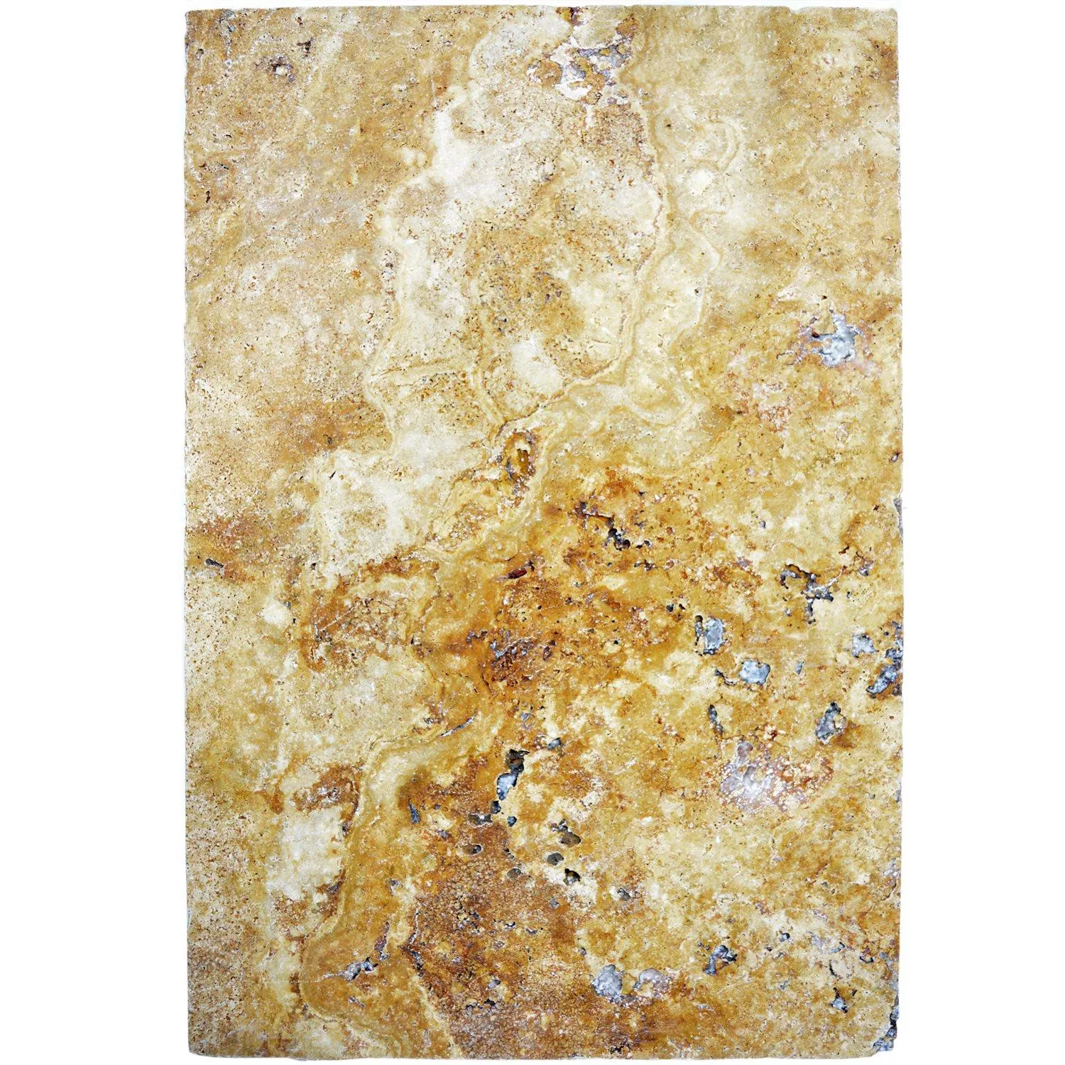 Carreaux Pierre Naturelle Travertin Castello Or 40,6x61cm Carreaux Pierre Naturelle Travertin Castello Or 40,6x61cm