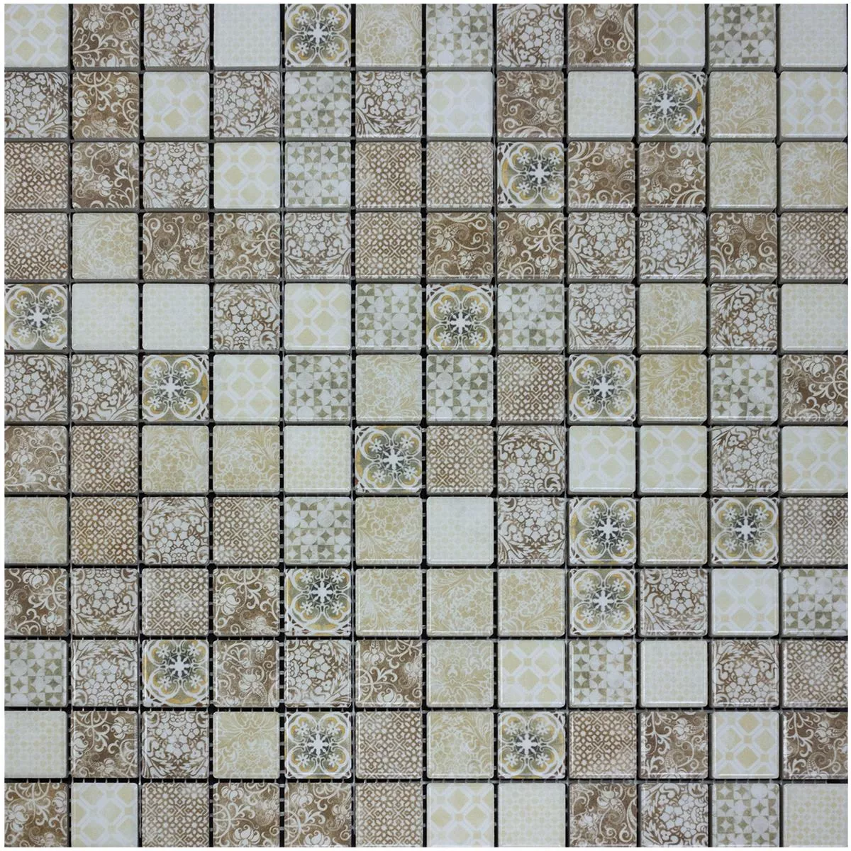 Céramique Mosaïque Florentine Carrare Vintage blanc gris mat MOS13-0201 Céramique Mosaïque Florentine Carrare Vintage blanc gris mat MOS13-0201