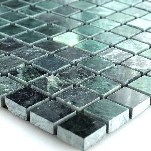 Mosaïque Pierre Naturelle Marbré Fonce Vert Poli