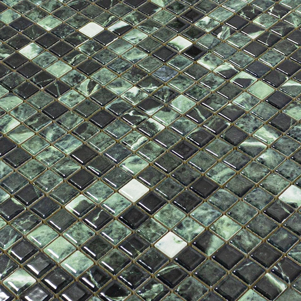 Céramique Mosaïque Carrelage Elysium Marbre Optique Vert 12