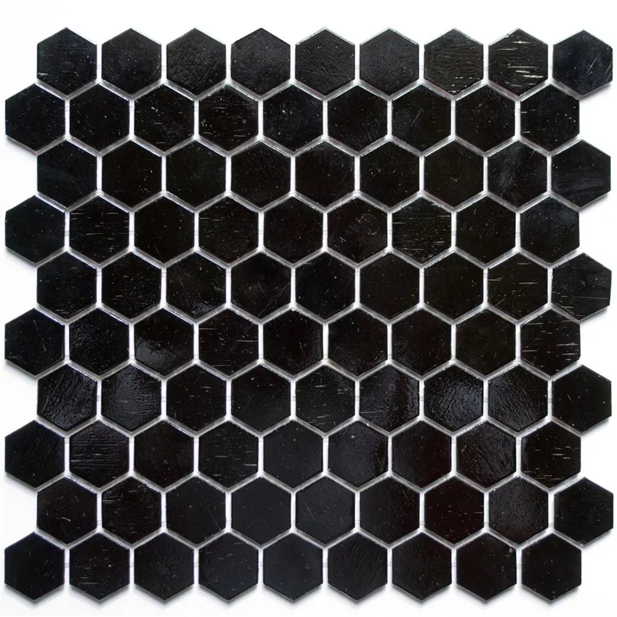 Mosaïque En Verre Carrelage Trend-Vi Hexagonal 208 Noir Mosaïque En Verre Carrelage Trend-Vi Hexagonal 208 Noir