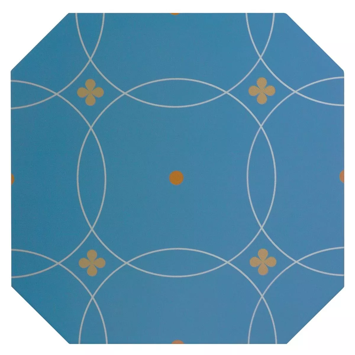 Grès Cérame Pleine Masse Carrelage Genexia Decor Bleu Octogone 20x20cm Grès Cérame Pleine Masse Carrelage Genexia Decor Bleu Octogone 20x20cm