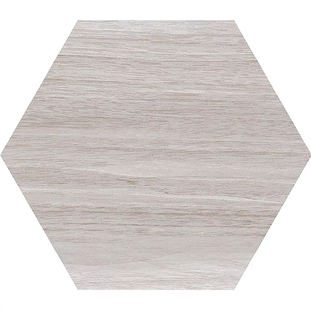 Grès Cérame Pleine Masse Carrelage Hexwood Hexagone Gris 22,5 x 25,9cm