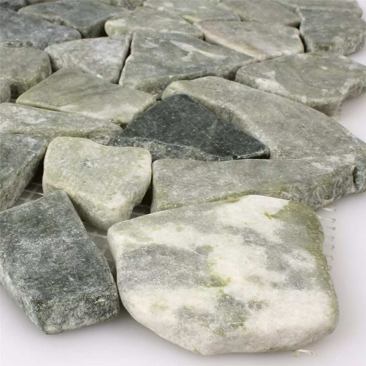 Marbre cassé Pierre Naturelle Mosaïque Carrelage Montelago Gris Vert Marbre cassé Pierre Naturelle Mosaïque Carrelage Montelago Gris Vert
