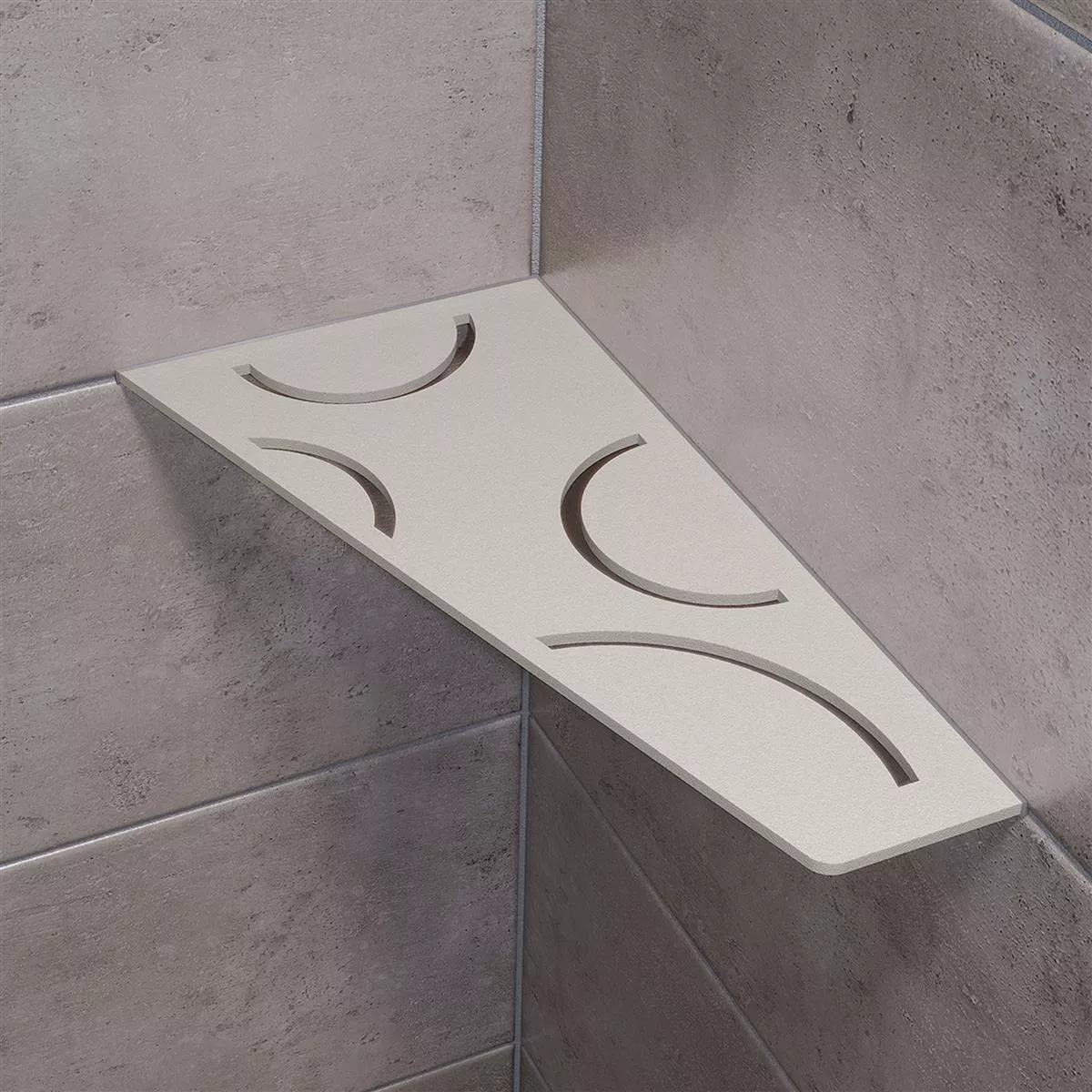 Etagère murale étagère de douche Schlüter carrée 15,4x29,5cm Curve Beige