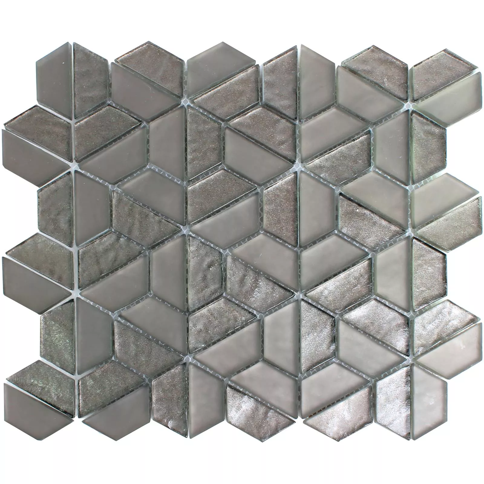 Mosaïque En Verre Carrelage Alaaddin Hexagone Brun