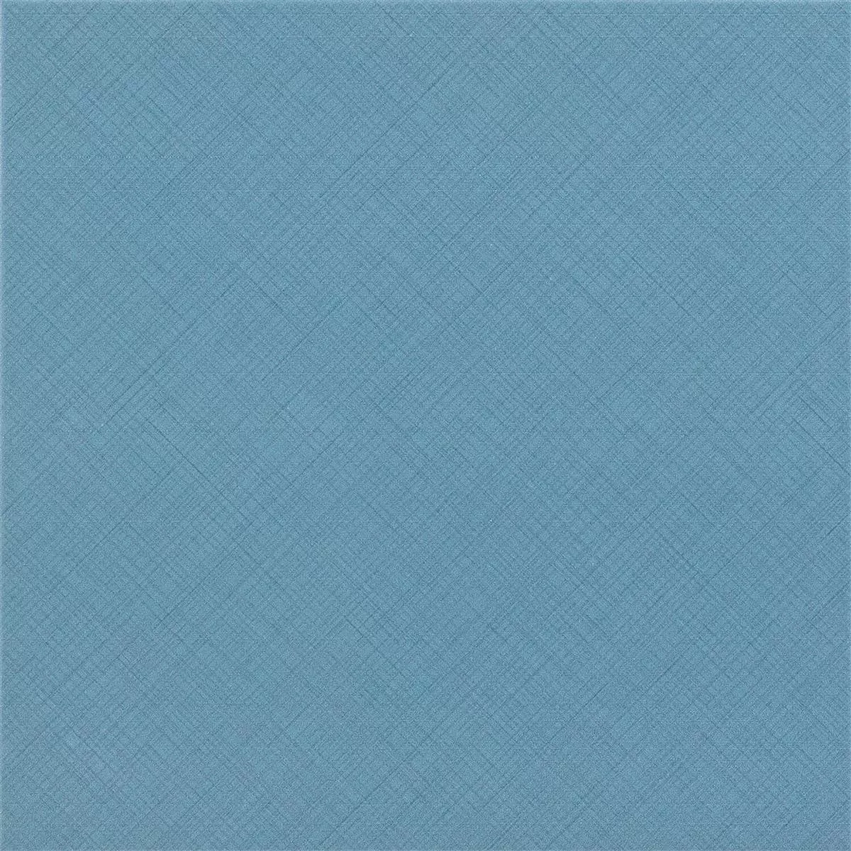 Échantillon Carrelage Sol Et Mur Optique De Ciment Wildflower Bleu Carreau De Base 18,5x18,5cm