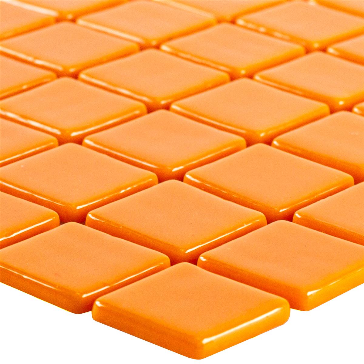 Verre Pool Piscine Mosaïque Pixley Orange