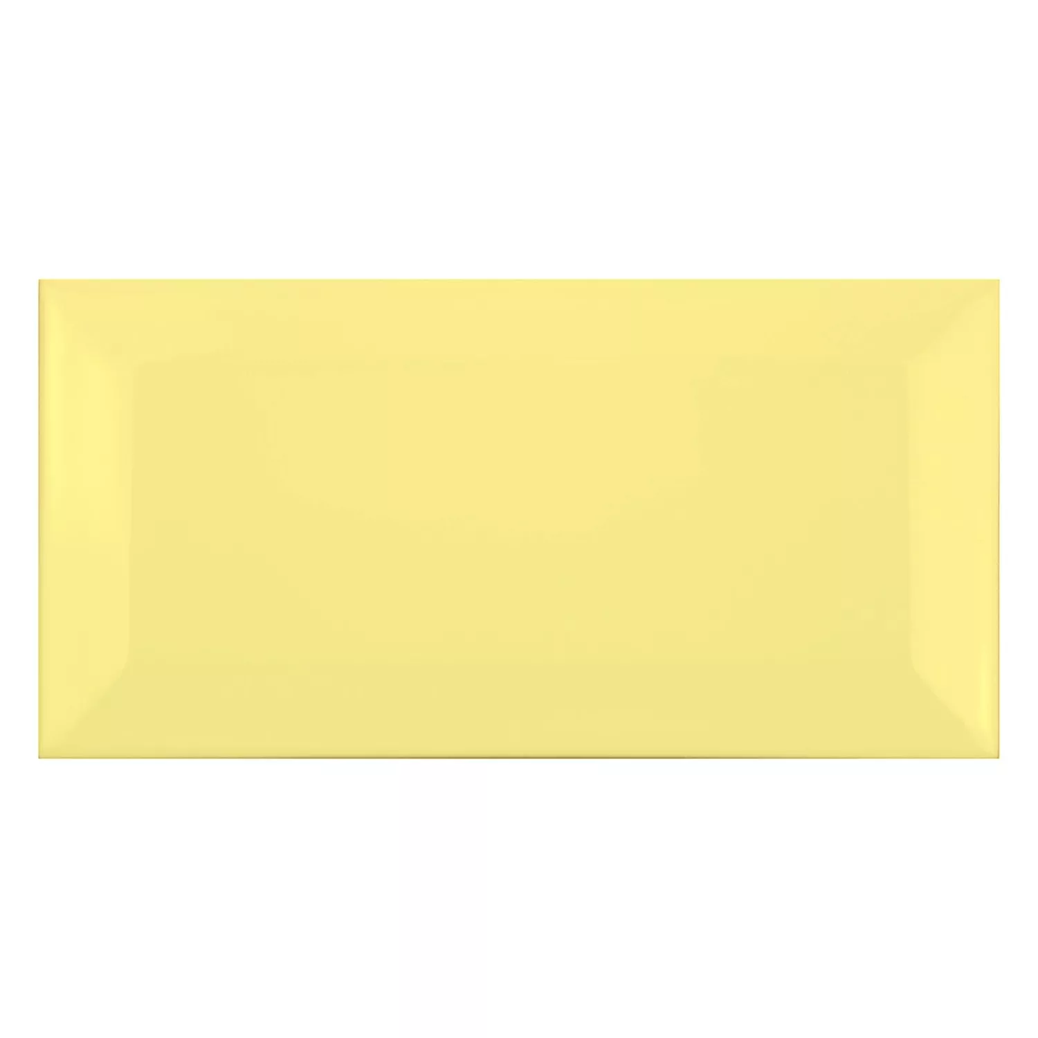 Carrelage métro Jaune Mat 7,5x15 cm Avec Facette Pitcox Amarillo