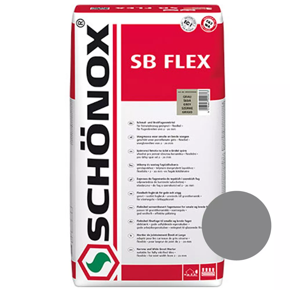Schönox SB Flex Mortar Grey - Joints Porcelaine Et Grès (15Kg)