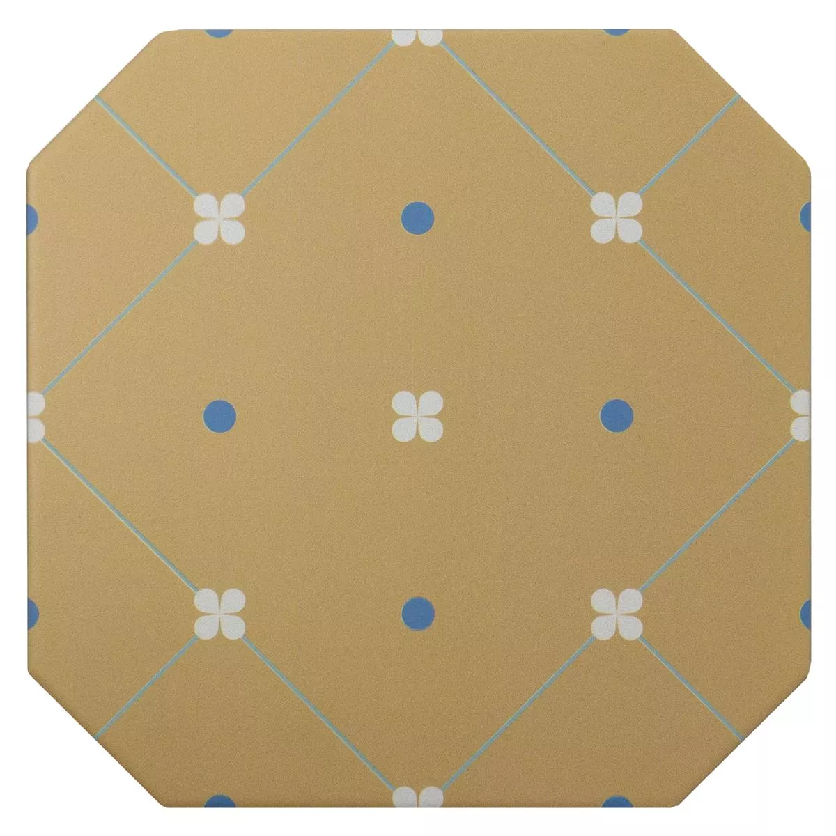 Grès Cérame Pleine Masse Carrelage Genexia Decor Beige Octogone 20x20cm Grès Cérame Pleine Masse Carrelage Genexia Decor Beige Octogone 20x20cm