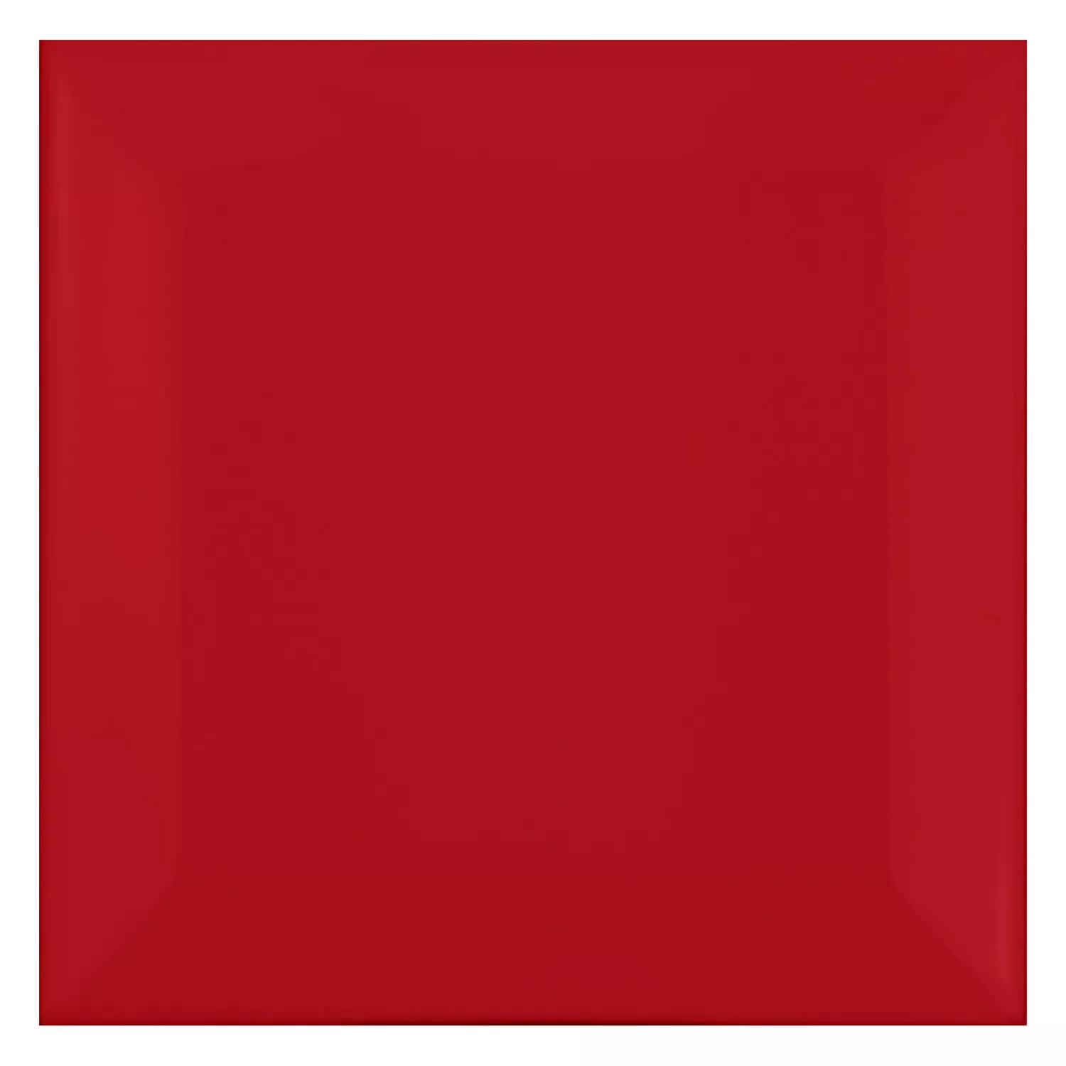 Carrelage métro Rouge Mat 10x10 cm Avec Facette Catarina Fuego