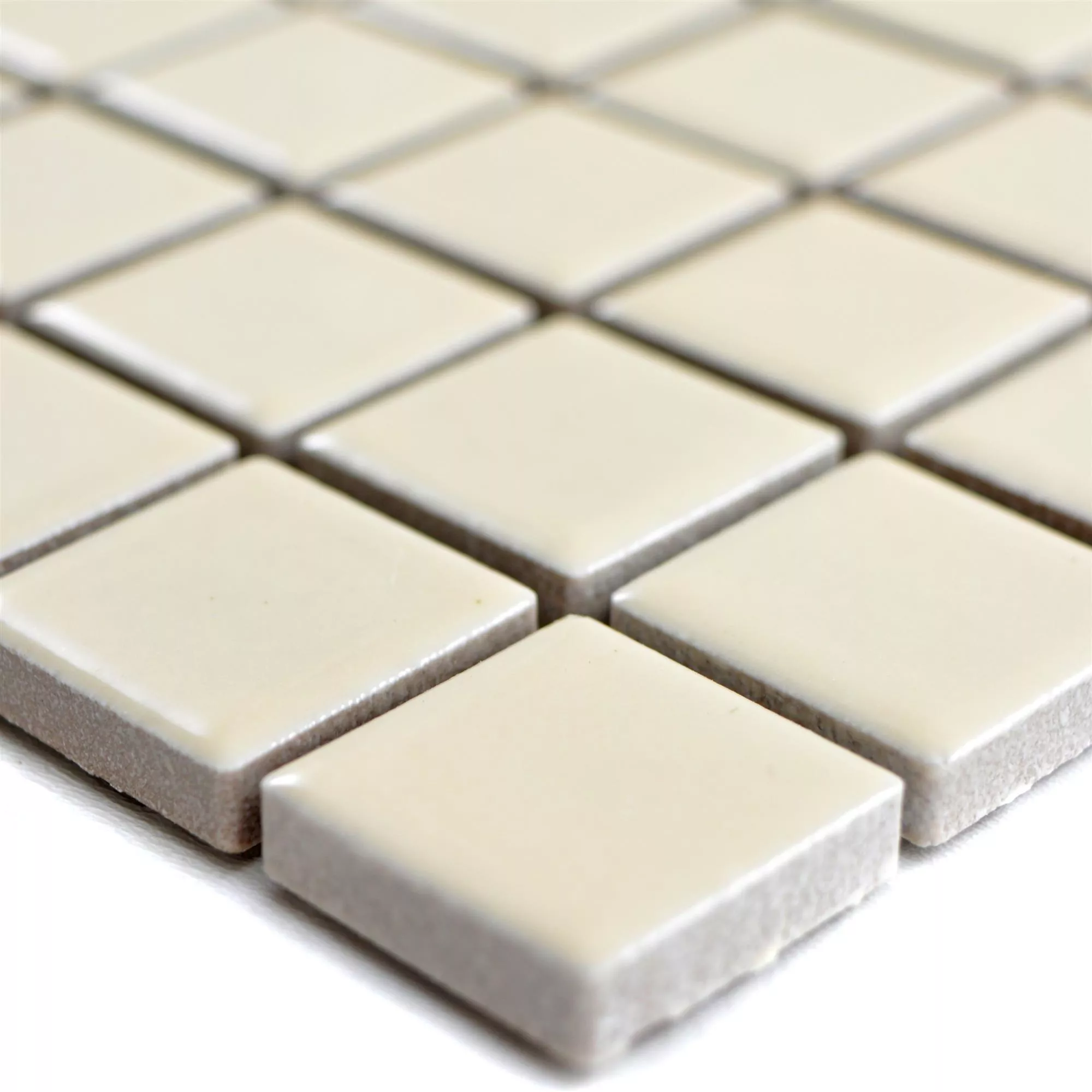 Céramique Mosaïque Carrelage Adrian Beige Mat Carré 23 Céramique Mosaïque Carrelage Adrian Beige Mat Carré 23