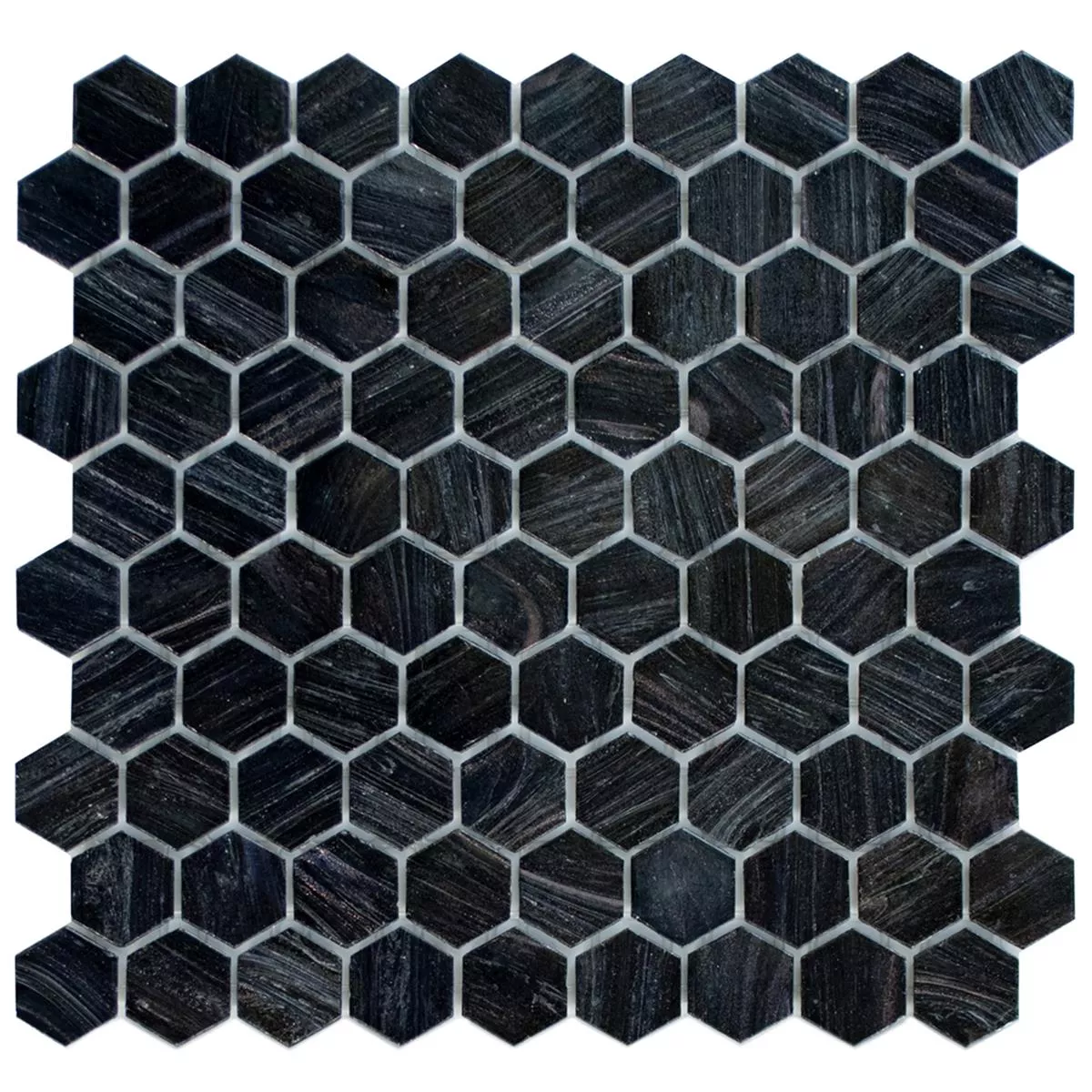 Mosaïque En Verre Carrelage Trend-Vi Hexagonal 260 Anthracite Mosaïque En Verre Carrelage Trend-Vi Hexagonal 260 Anthracite