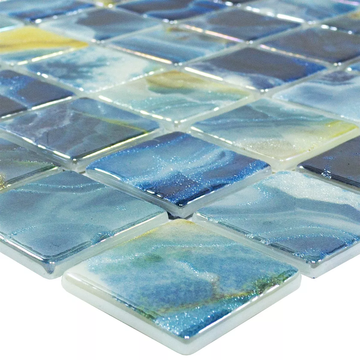 Verre Pool Mosaïque Carrelage Carolina Bleu