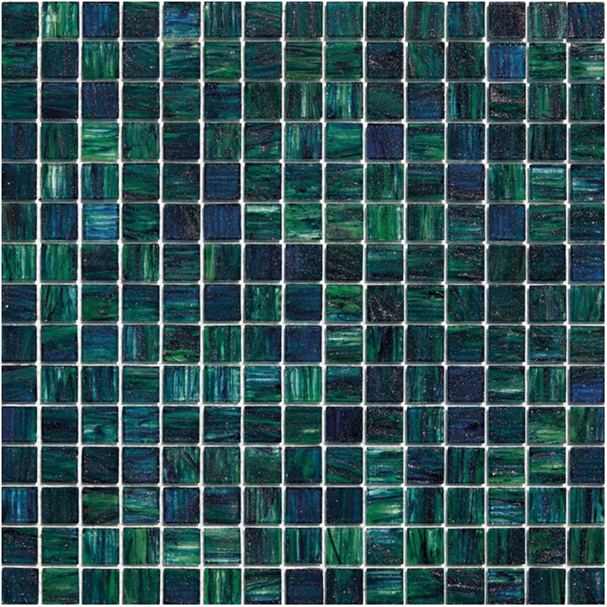 Échantillon Mosaïque En Verre Carrelage Catalina Bleu Vert Mix