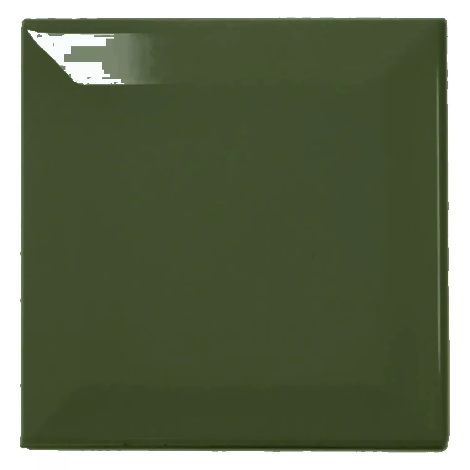 Carrelage métro Vert Brillant 10x10 cm Avec Facette Catarina Botella