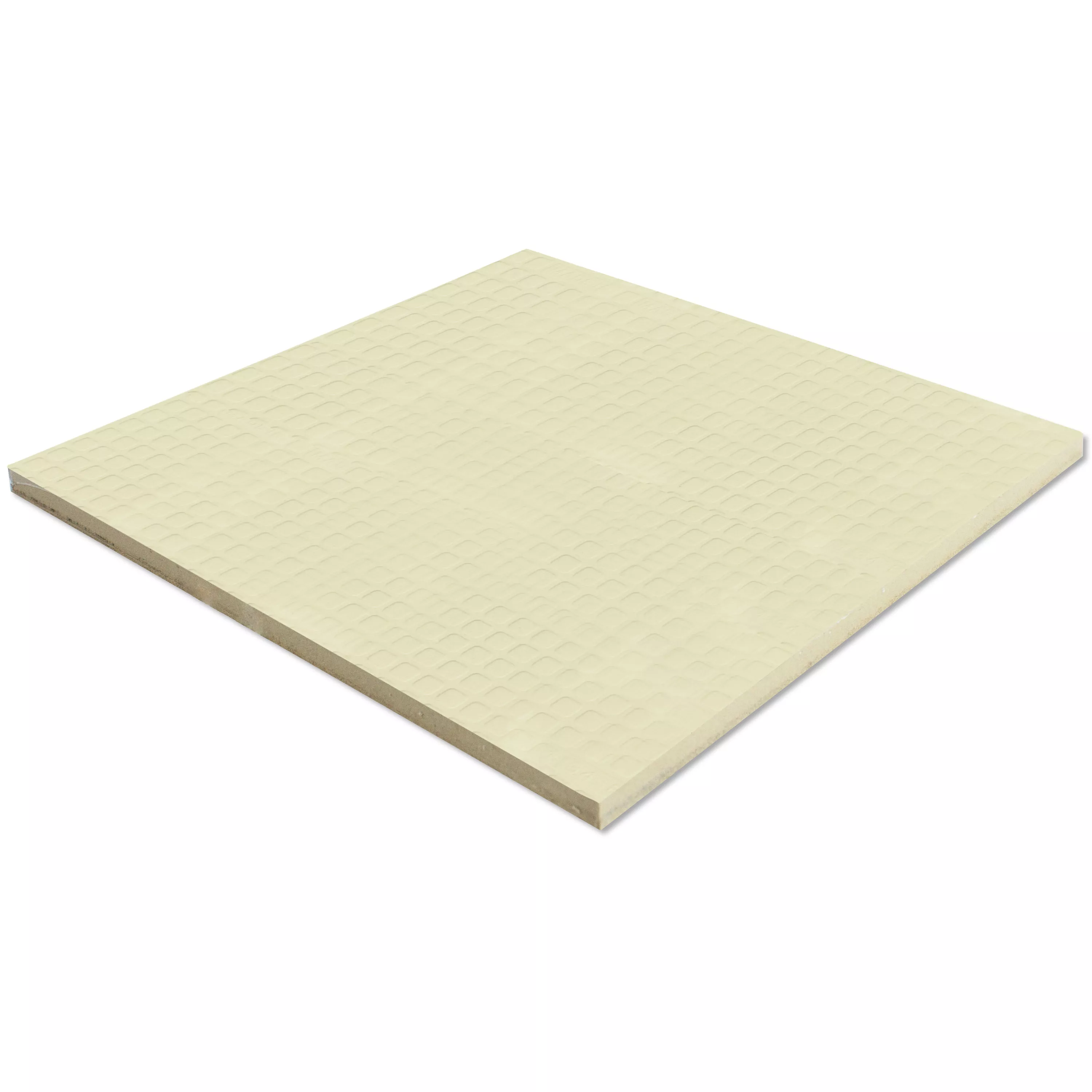 Carrelage Mural Verbania Brillant Ondulé Beige 20x20cm