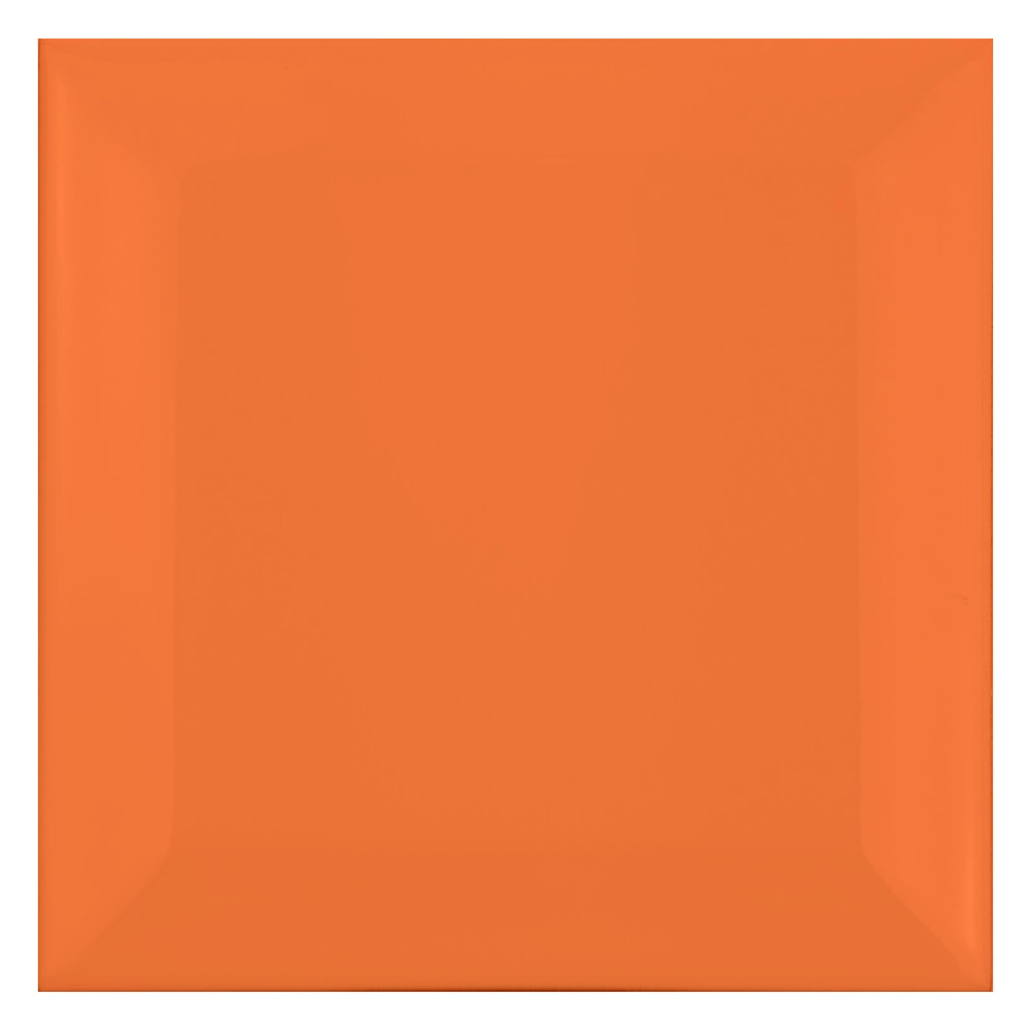 Carrelage métro Orange Mat 10x10 cm Avec Facette Catarina Naranja