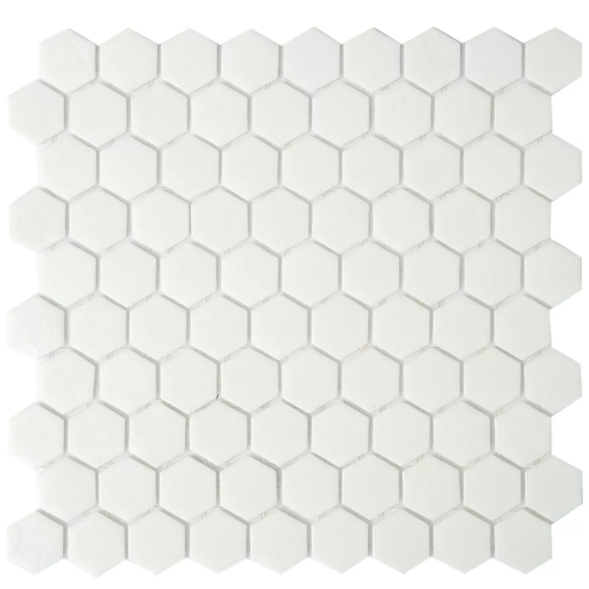 Mosaïque En Verre Carrelage Trend-Vi Hexagonal 160 Blanc