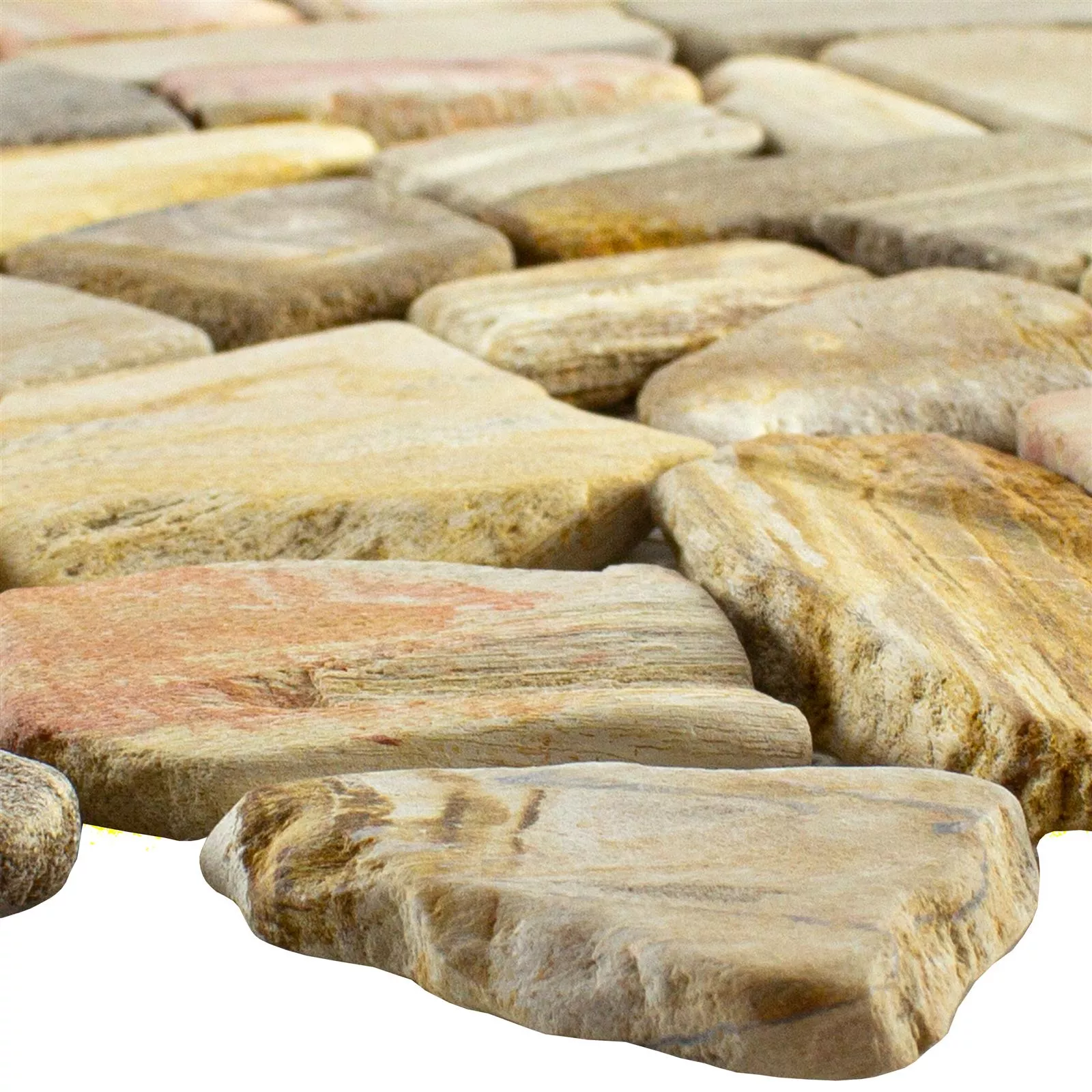 Marbre cassé Mosaïque Carrelage Erdenet Brun Beige Marbre cassé Mosaïque Carrelage Erdenet Brun Beige