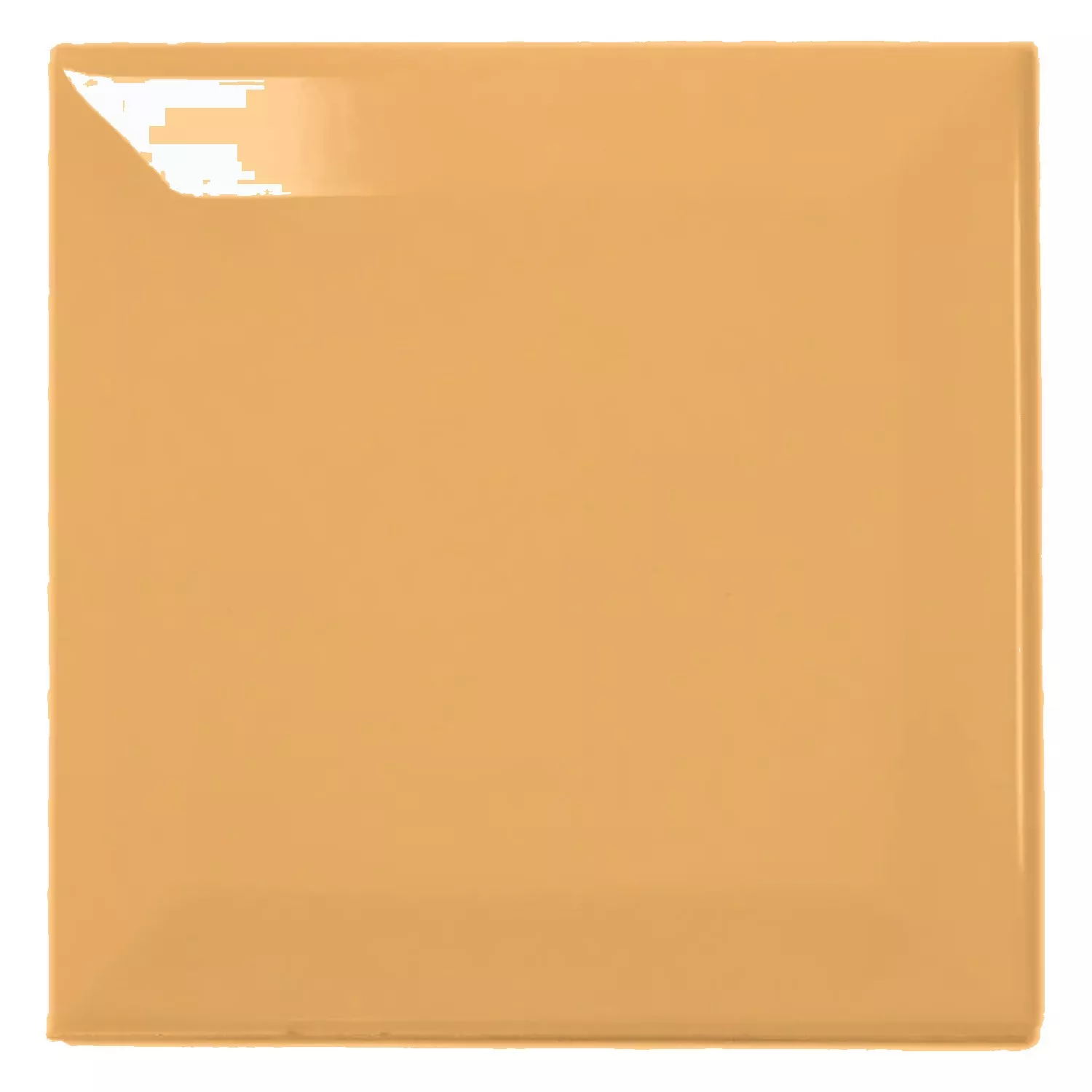 Carrelage métro Jaune Brillant 10x10 cm Avec Facette Catarina Mostaza
