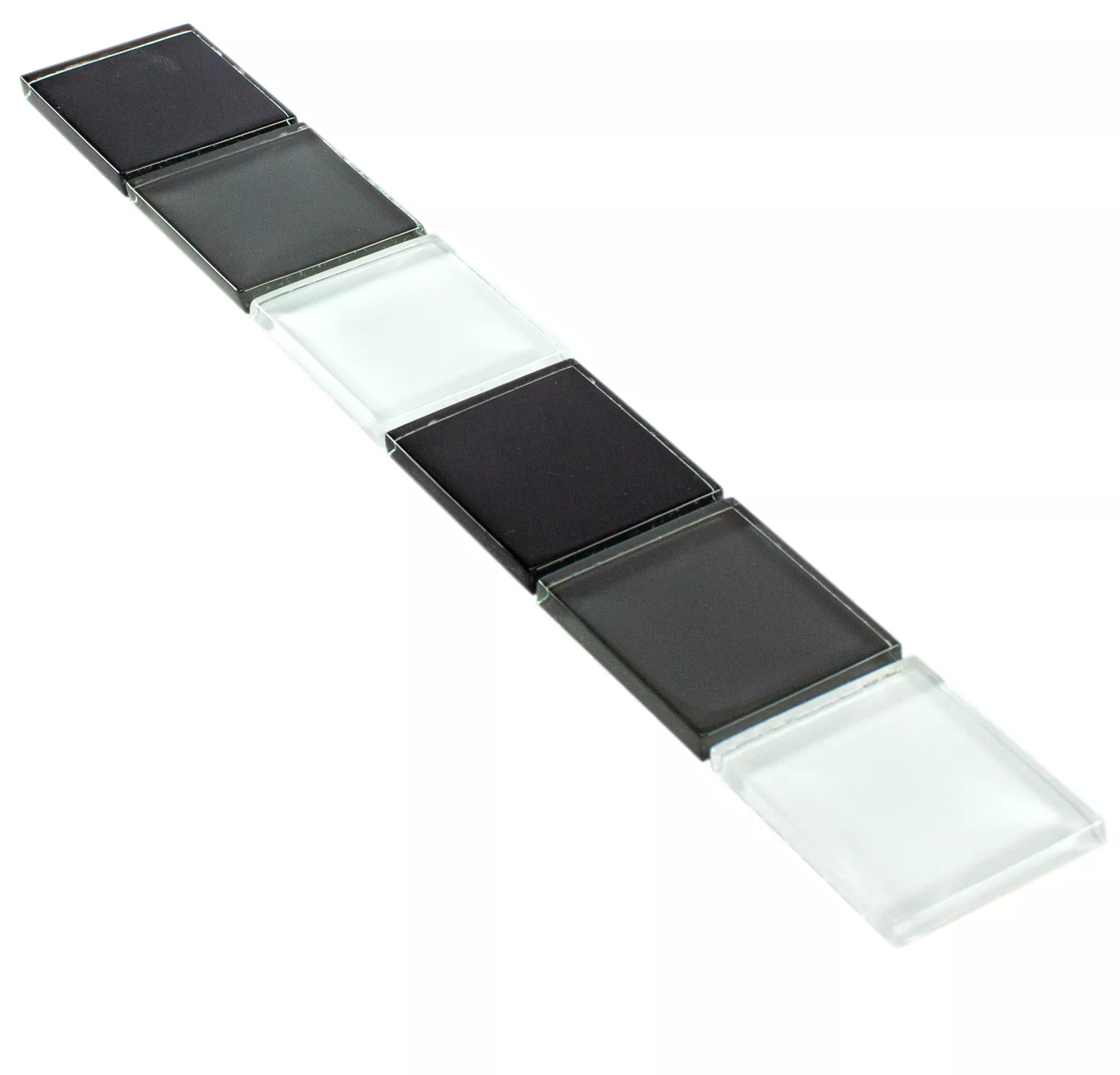 Carreaux De Verre Bordure Exira Noir Blanc Gris Carreaux De Verre Bordure Exira Noir Blanc Gris