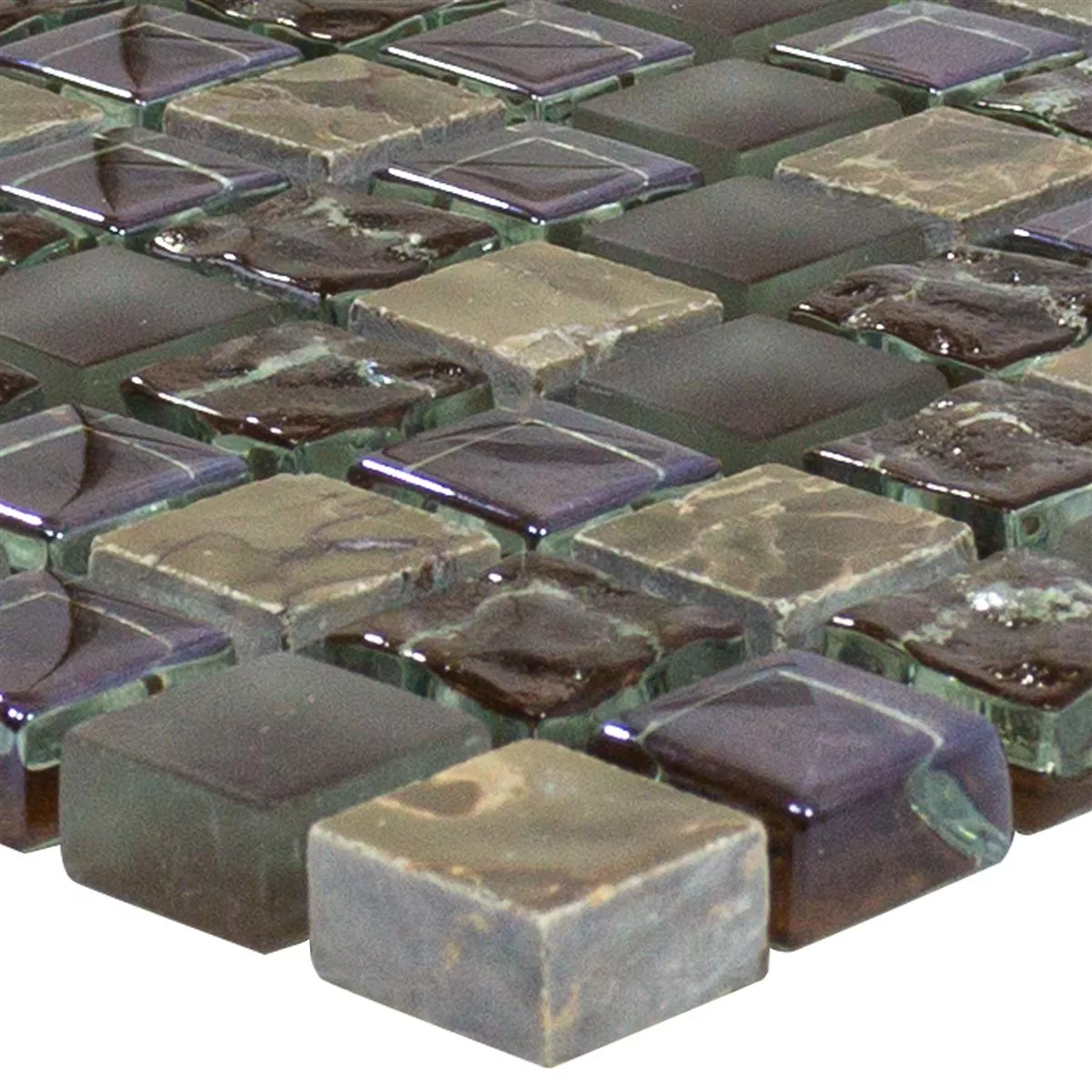 Mosaïque Carrelage Verre Marbre Estrella Brun Mosaïque Carrelage Verre Marbre Estrella Brun