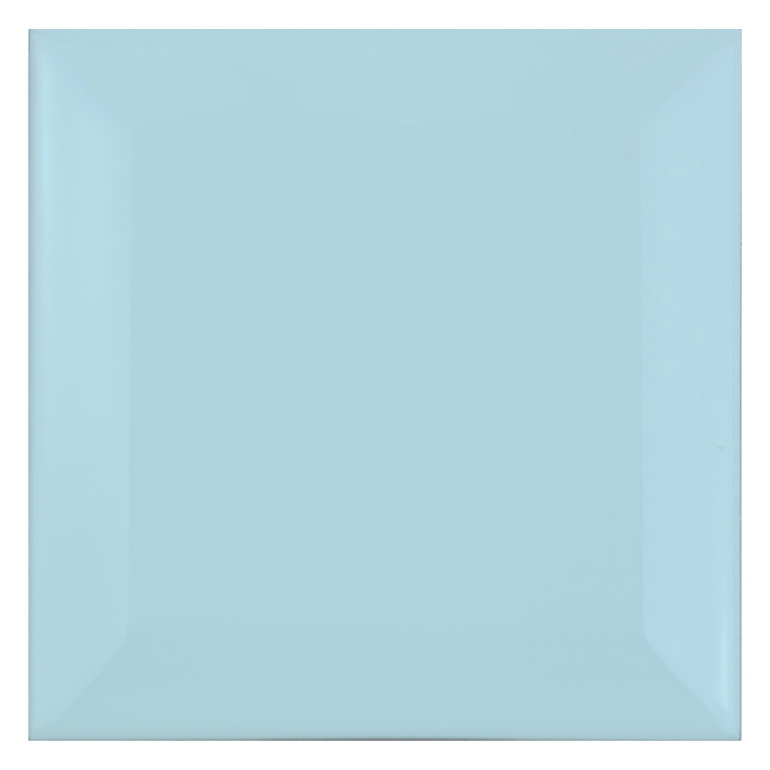 Carrelage métro Bleu Mat 10x10 cm Avec Facette Catarina Piscina