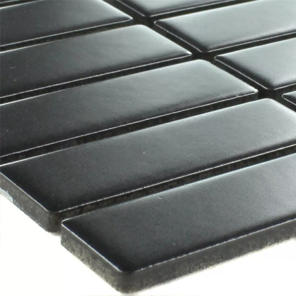 Mosaïque Céramique Noir Bâtonnet Mat Mosaïque Céramique Noir Bâtonnet Mat