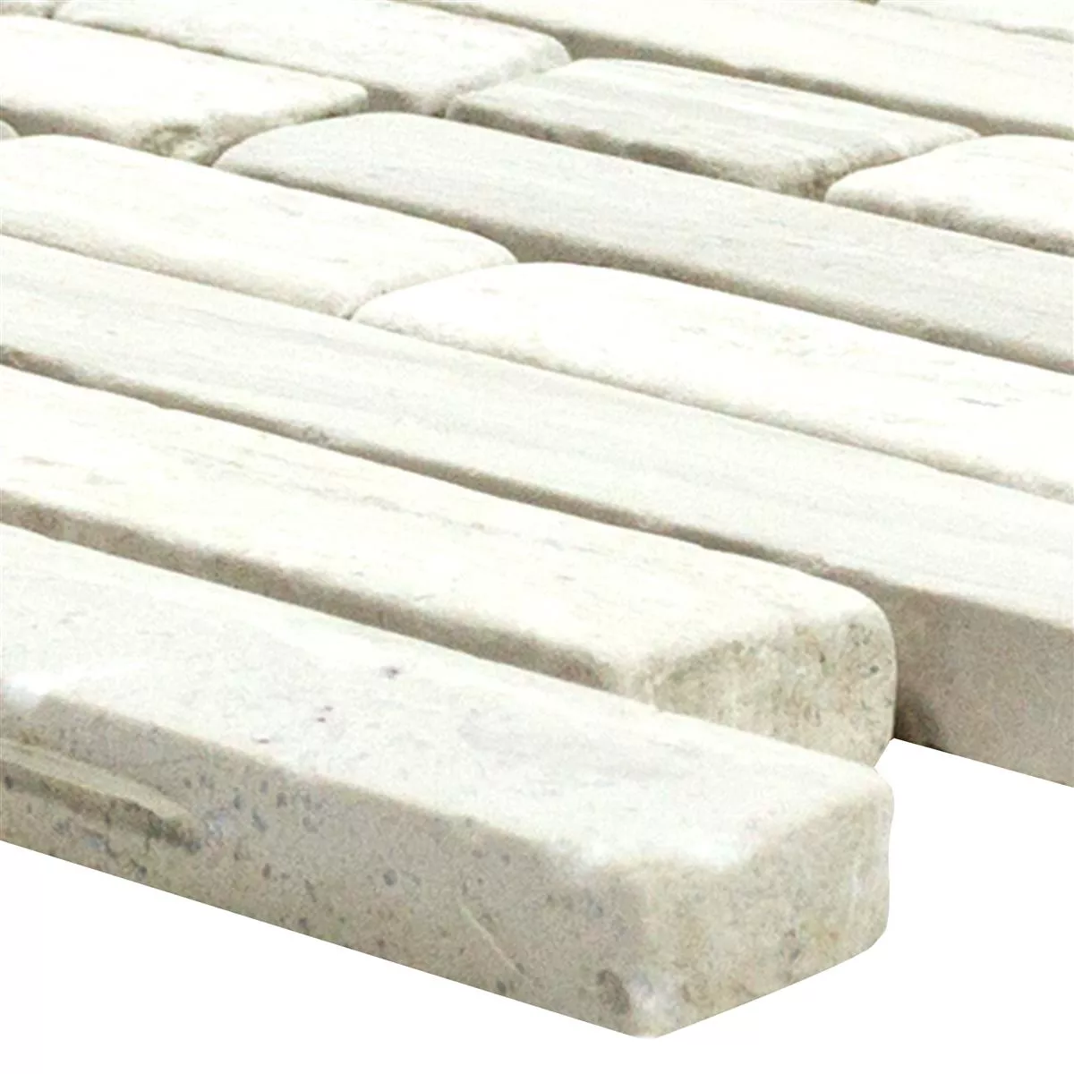 Échantillon Mosaïque Carrelage Marbre Brick Stanley Gris