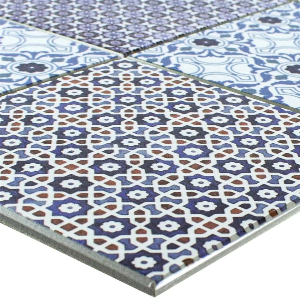 Vinyle Mosaïque Carrelage Auto Adhésif Poznan Bleu