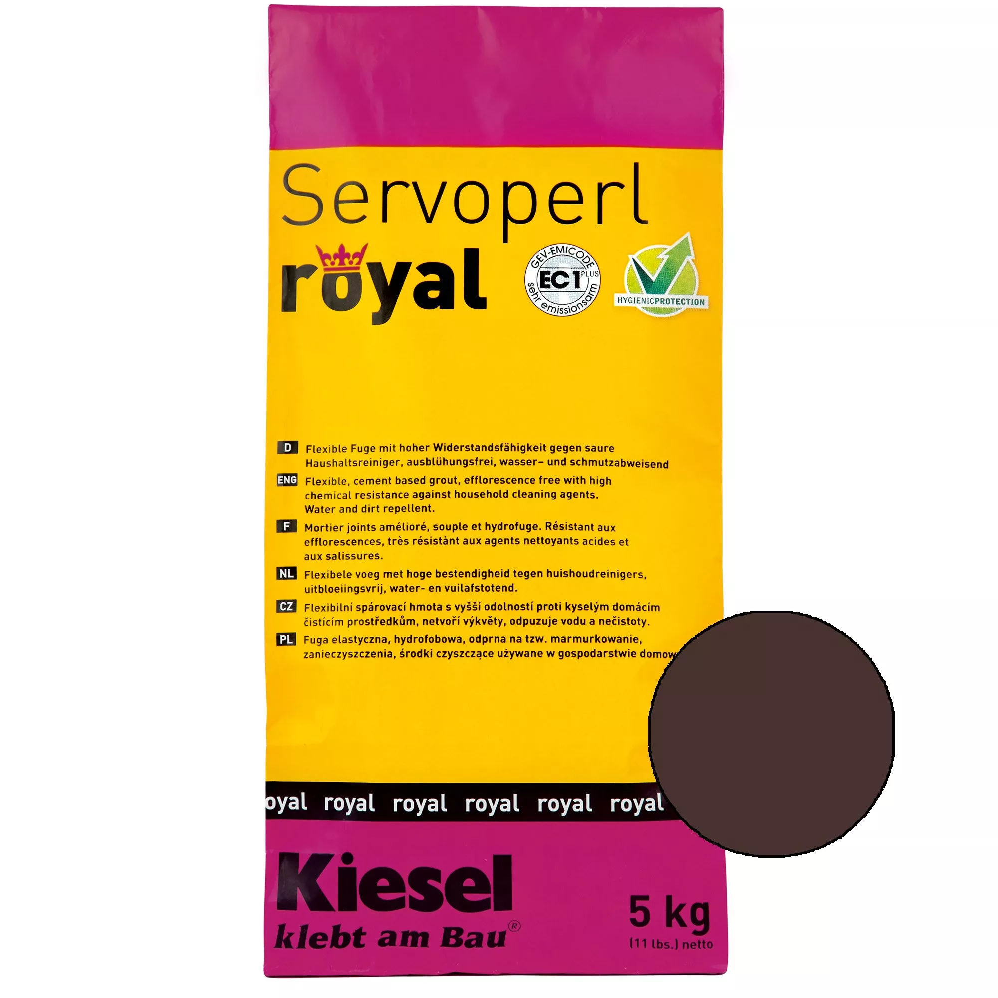 Kiesel Servoperl Royal - Joint Flexible, Hydrofuge Et Anti-salissures (5KG Balibraun)