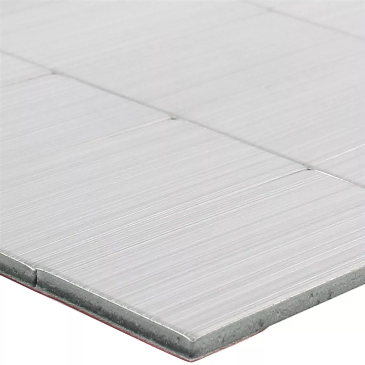Mosaïque Carrelage Métal Auto Adhésif Mikros Argent Rectangle