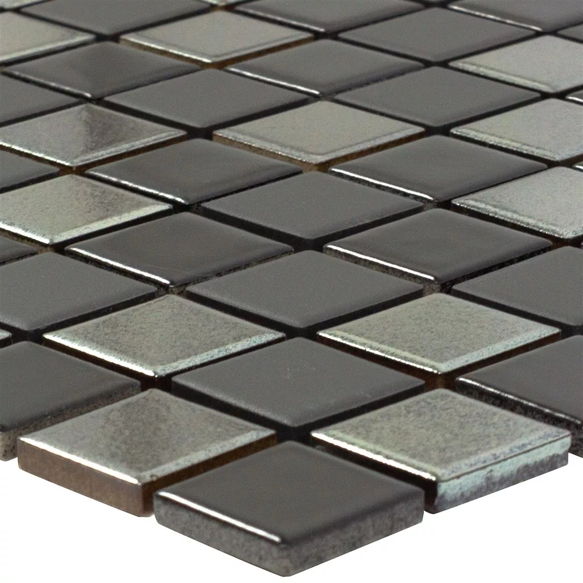 Céramique Mosaïque Carrelage Moonstone Noir Gris