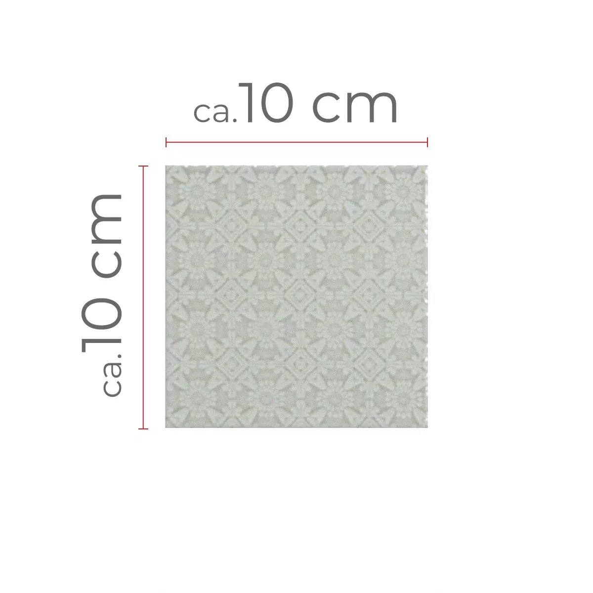 Échantillon Céramique Mosaïque Carrelage Rivabella Relief Gris