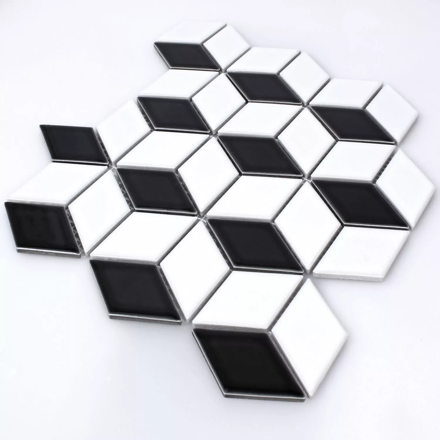 Échantillon Céramique Mosaïque Kosmos 3D Cubes Brillant