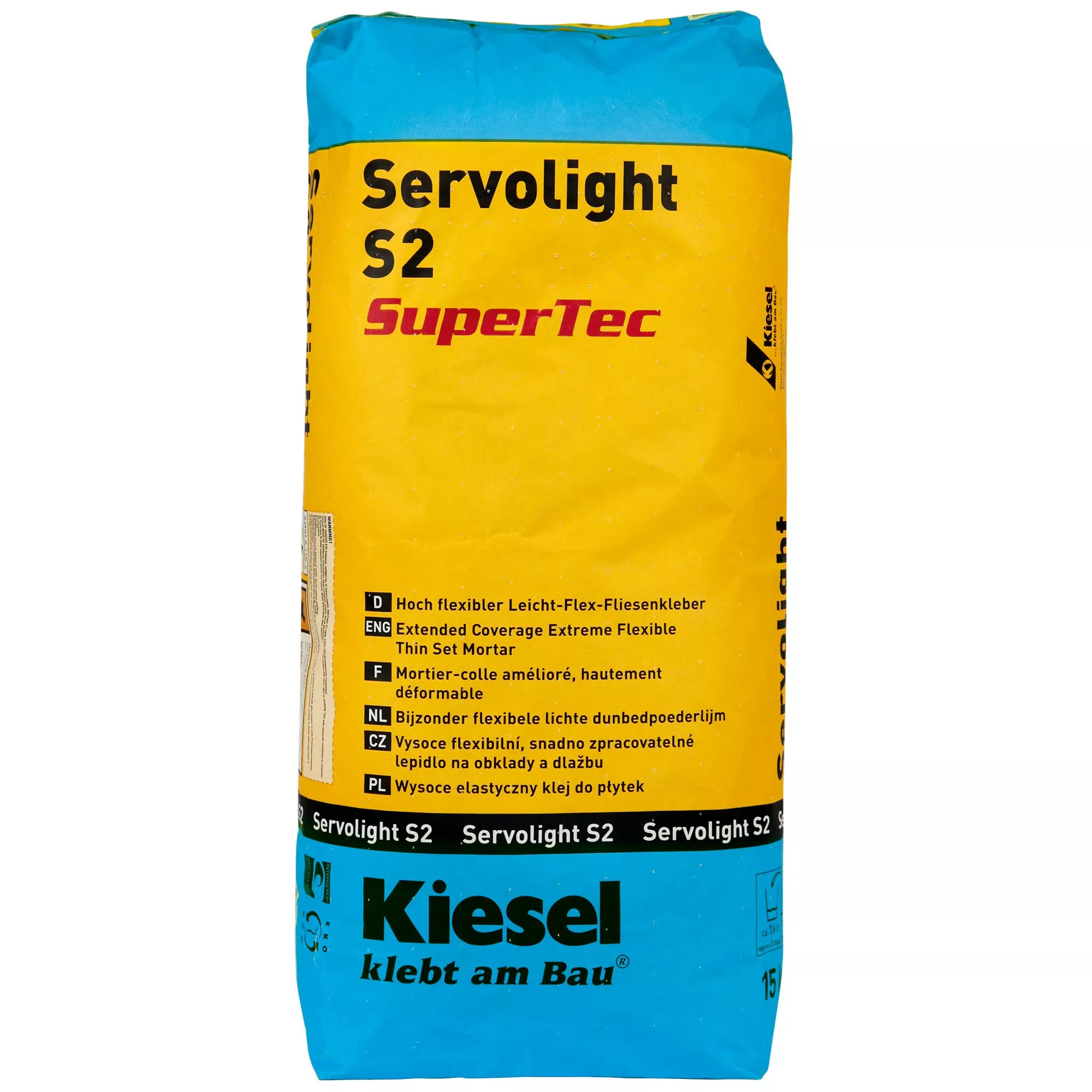 Kiesel Servolight S2 SuperTec - Colle à Carrelage Ultra Flexible à Flexion Légère (15KG) Kiesel Servolight S2 SuperTec - Colle à Carrelage Ultra Flexible à Flexion Légère (15KG)
