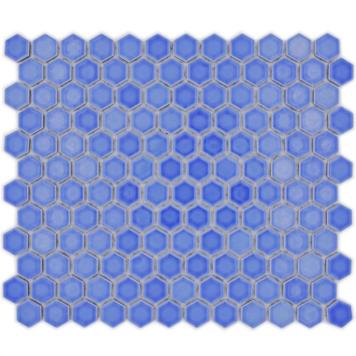 Céramique Mosaïque Salomon Hexagone Bleu Clair H23