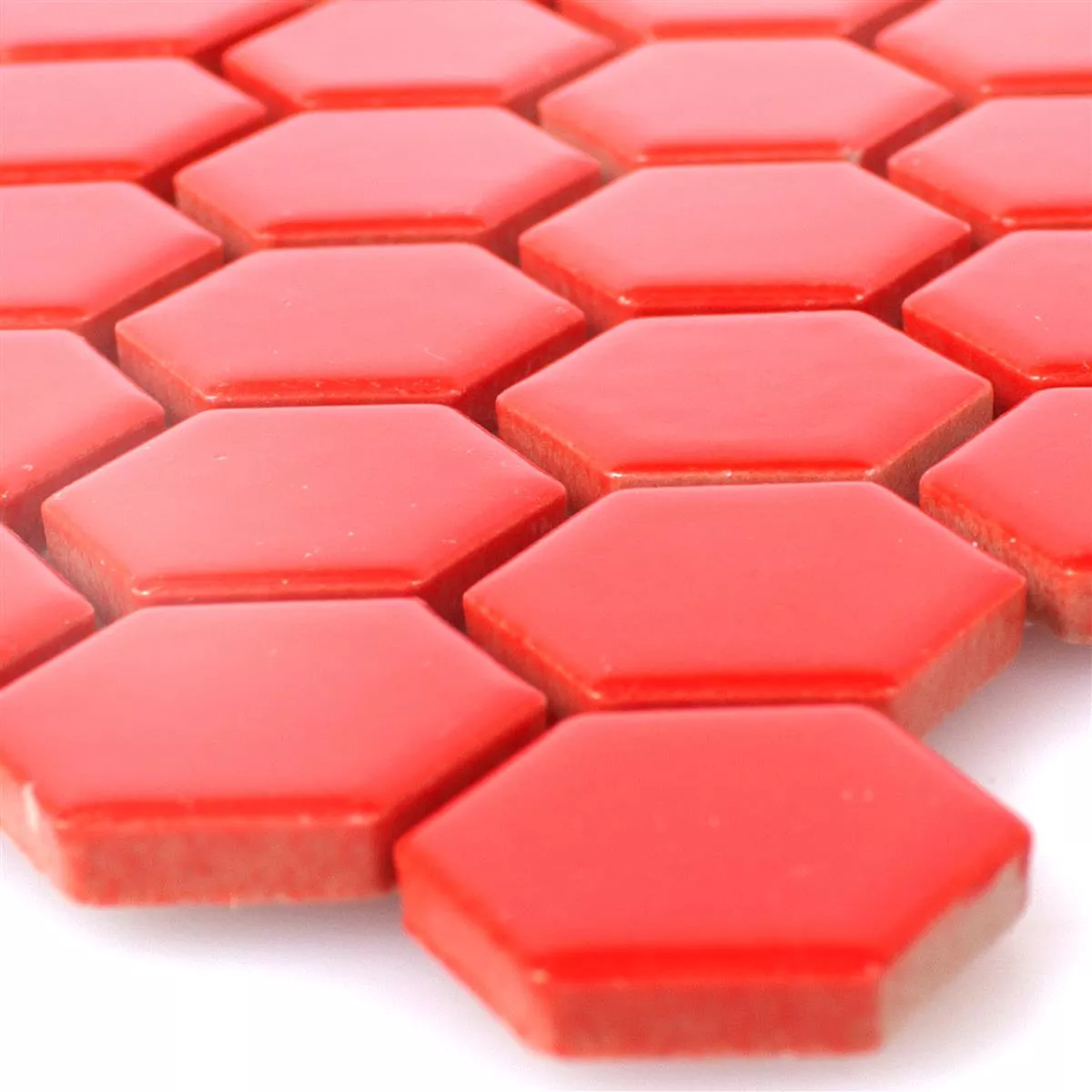 Céramique Mosaïque Carrelage Zenon Rouge Mat Céramique Mosaïque Carrelage Zenon Rouge Mat