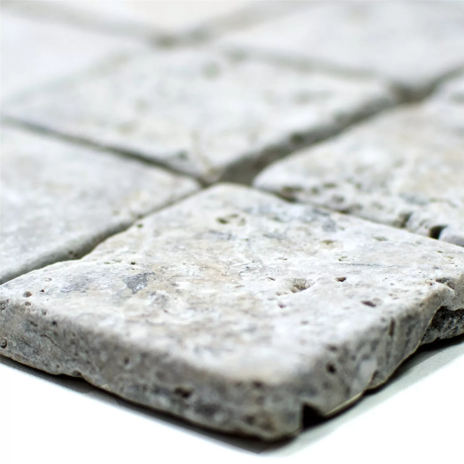 Mosaïque Carrelage Travertin Nestor Argent 48 Mosaïque Carrelage Travertin Nestor Argent 48