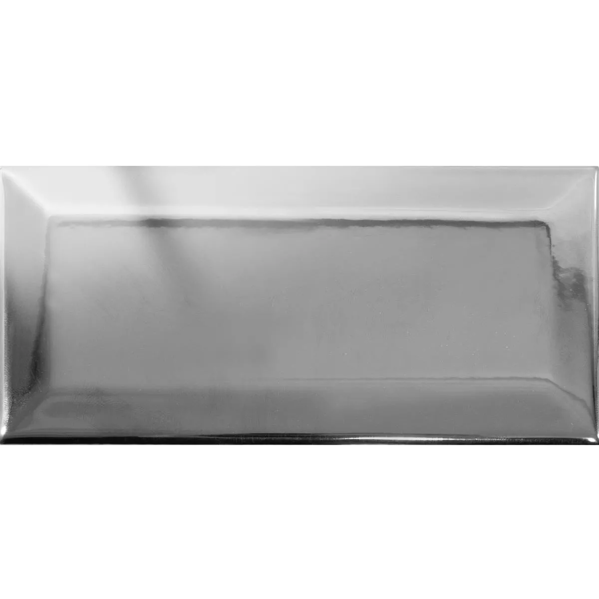 Metro Carrelage Mural Heliopolis Avec Facette Exclusif Argent 7,5x15cm  Metro Carrelage Mural Heliopolis Avec Facette Exclusif Argent 7,5x15cm