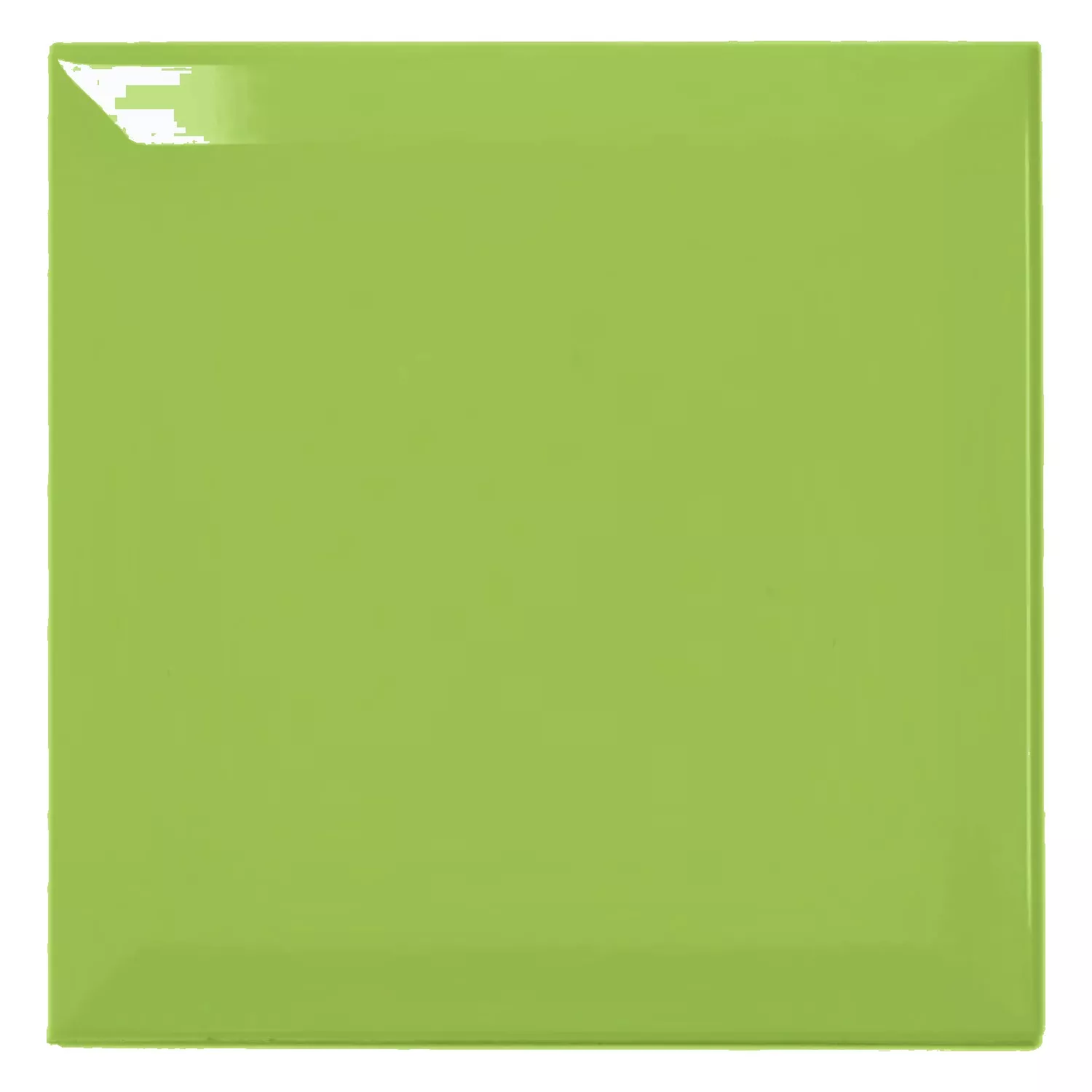 Carrelage métro Vert Brillant 15x15 cm Avec Facette Eris Oasis