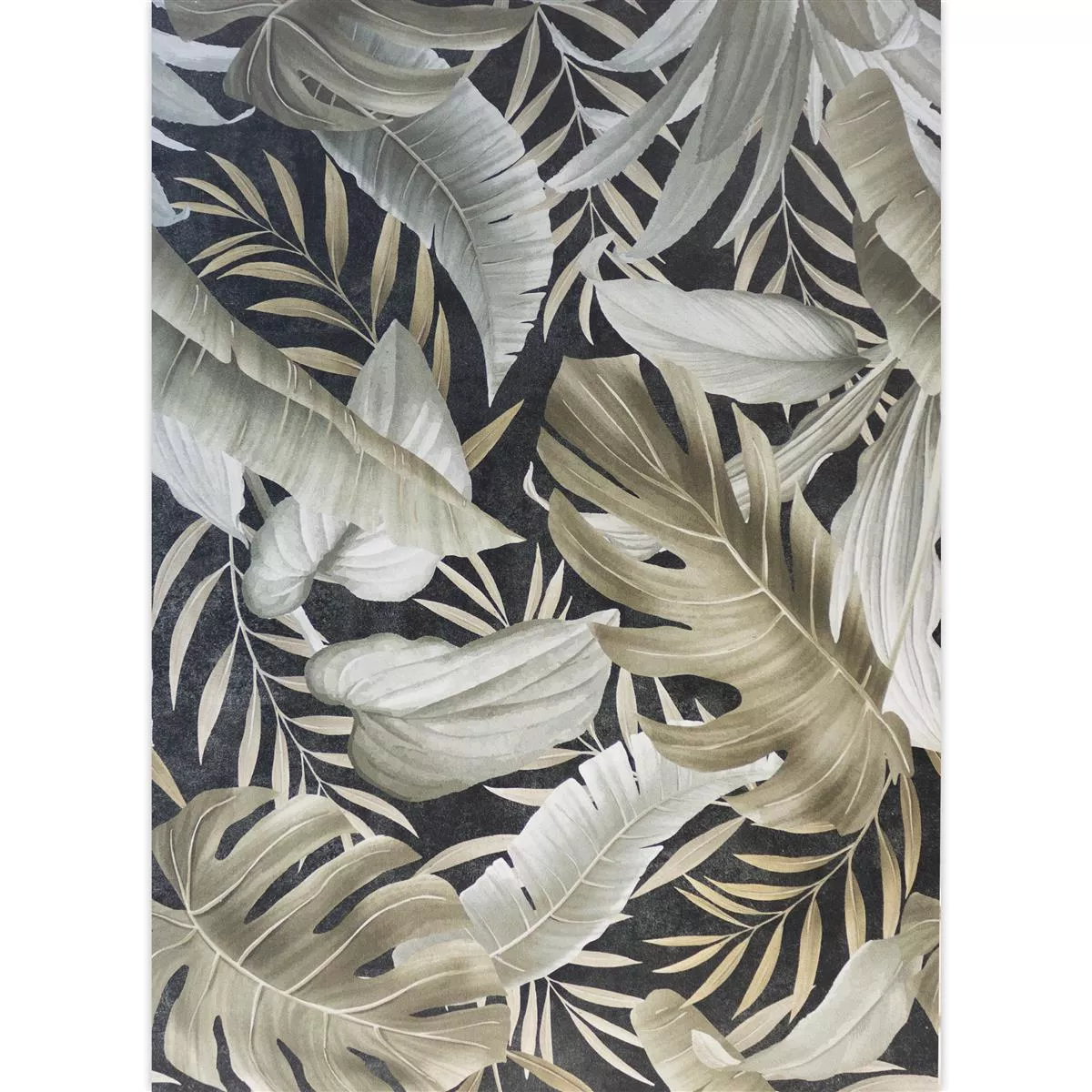 Carrelage Mural Honolulu Floral 60x120cm Noir