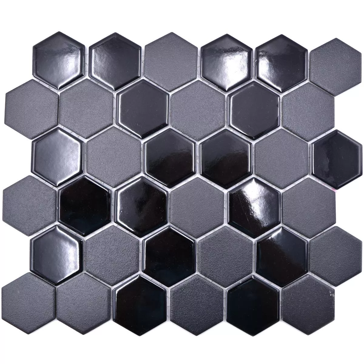 Échantillon Tripolis Noir R10B Hexagone 51
