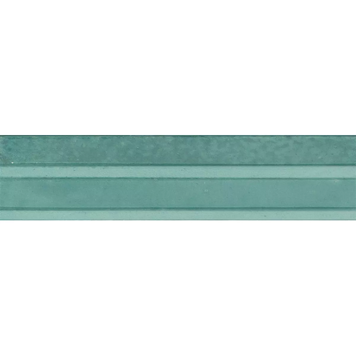 Artemis Turquoise Brillant Structuré 3D 6x24 cm