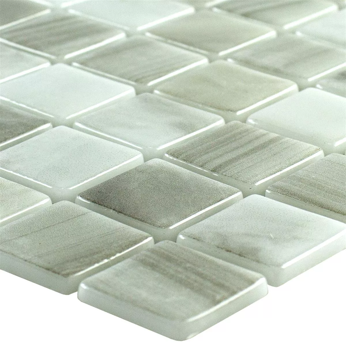 Mosaïque Verre Pour Piscine – Mélange Bleu, Carreaux 20x20 Mm, Tapis 327x305 Mm (10 Tapis/m²)
