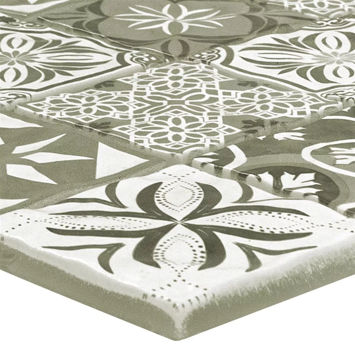 Mosaïque En Verre Carrelage Magnolia Ornament Brun Clair Mosaïque En Verre Carrelage Magnolia Ornament Brun Clair