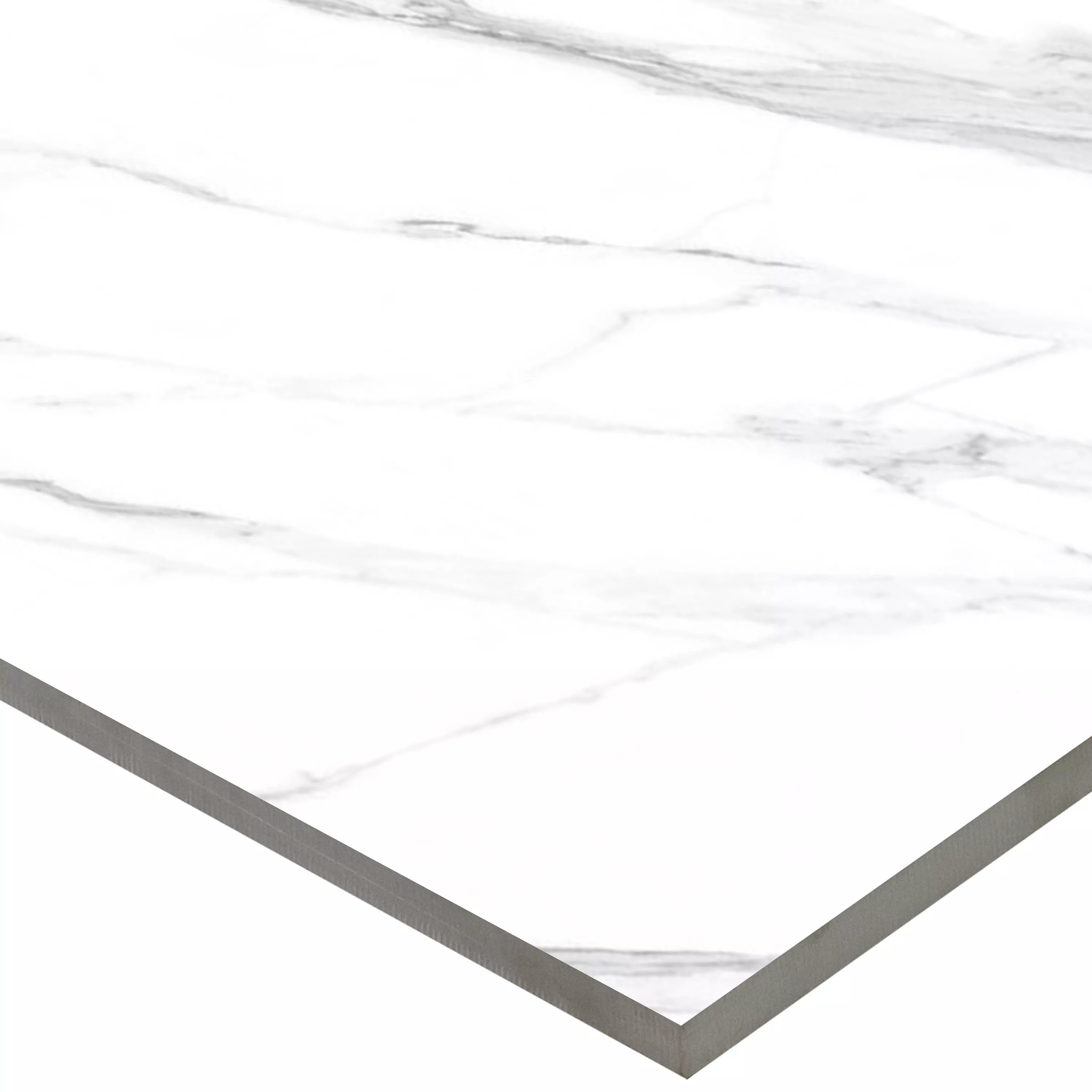 Échantillon Carrelage Sol Et Mur Louisburg Statuario Blanc Mat Rectifié 30x60cm