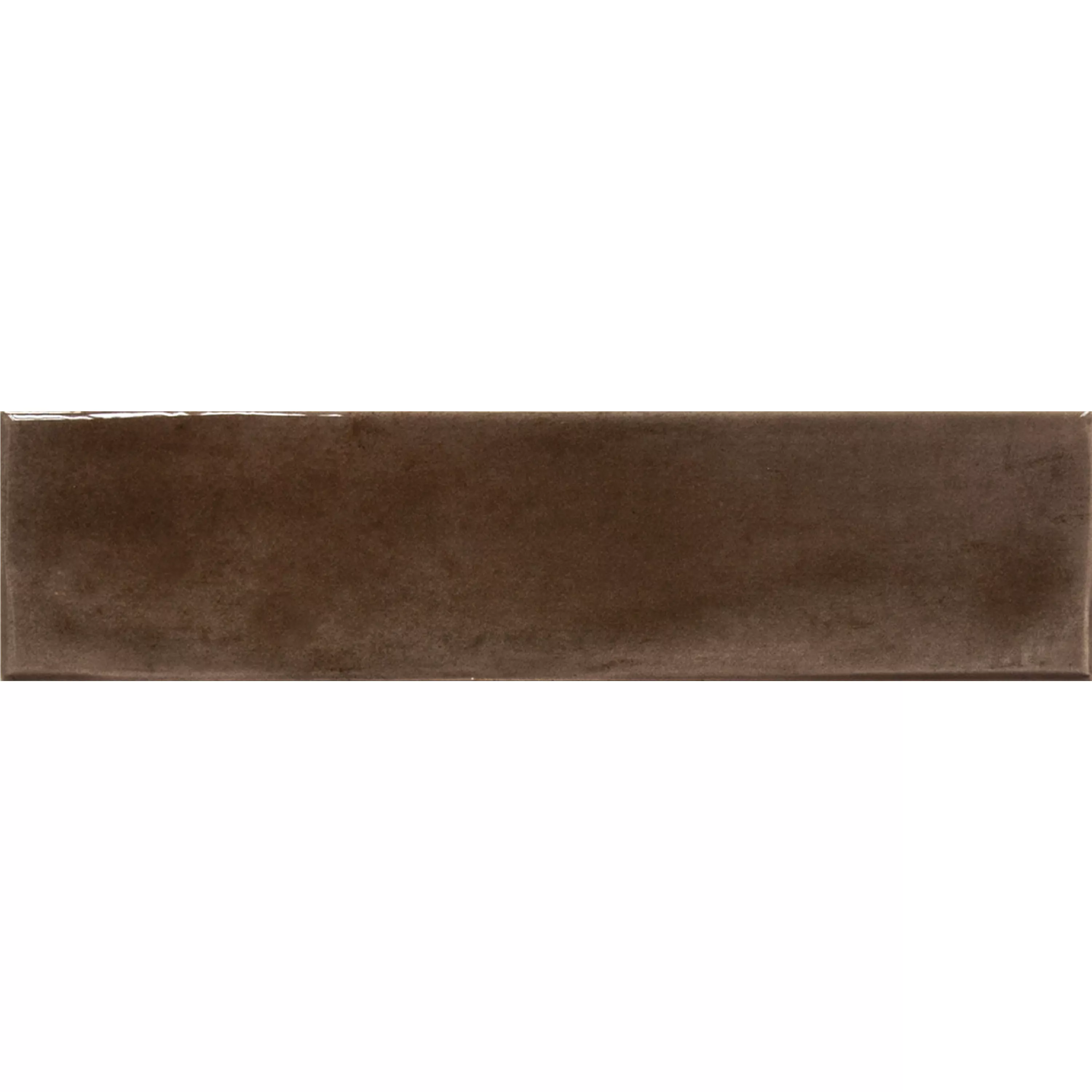 Carrelage Mural Conway Ondulé 7,5x30cm Brun Foncé